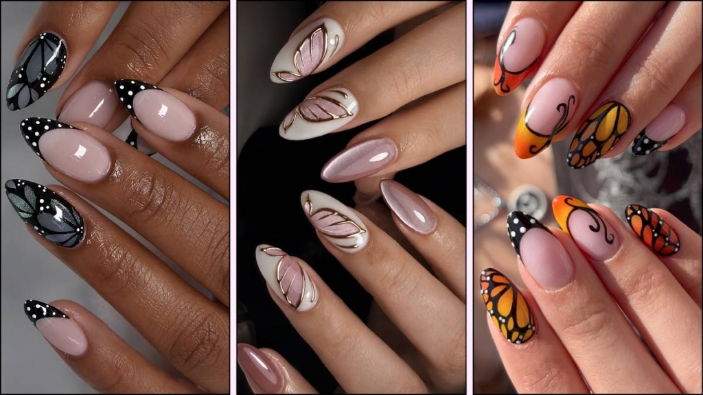 Beautiful nail art French tip nail art design for everyday wear