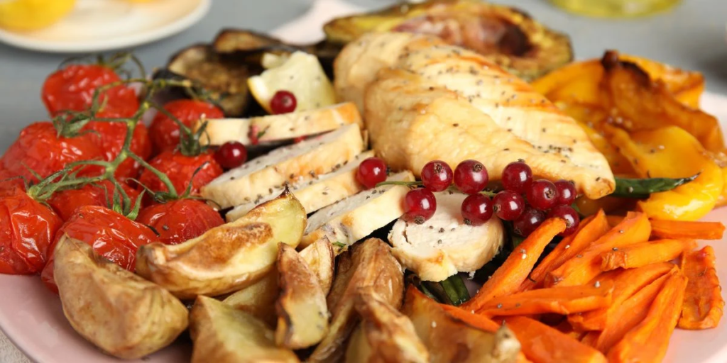One-pot recipe with fresh vegetables, herbs, and pasta cooking in a single pot for an easy, delicious, and mess-free meal.